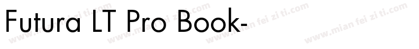 Futura LT Pro Book字体转换